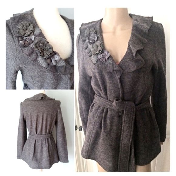 Cynthia Rowley, Gray Wool Swester S : PS - Picture 1 of 6